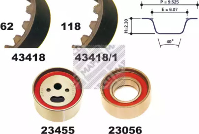 Ременный комплект MAPCO 23418