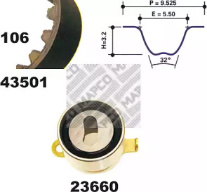 Ременный комплект MAPCO 23501