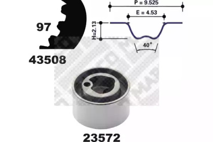 Комплект ремня ГРМ MAPCO 23508