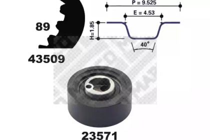 Ременный комплект MAPCO 23509