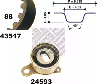 Ременный комплект MAPCO 23517