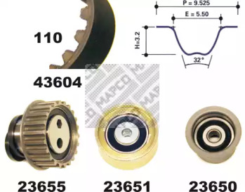 Ременный комплект MAPCO 23605