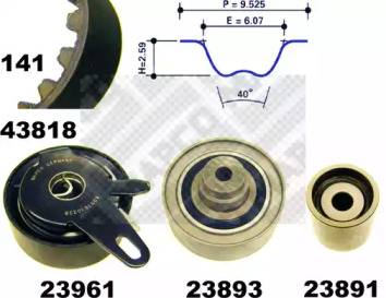 Ременный комплект MAPCO 23818