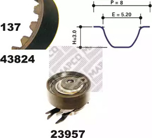 Ременный комплект MAPCO 23824