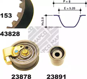 Ременный комплект MAPCO 23828