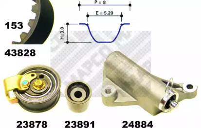 Ременный комплект MAPCO 23833