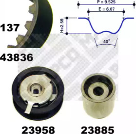 Ременный комплект MAPCO 23836