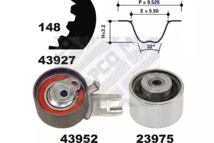 Ременный комплект MAPCO 23927