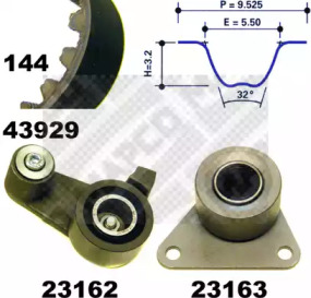 Ременный комплект MAPCO 23929