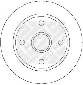 Тормозной диск MAPCO 25032