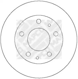 Тормозной диск MAPCO 25037