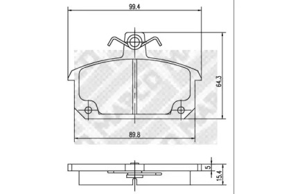 Комплект тормозных колодок MAPCO 6903