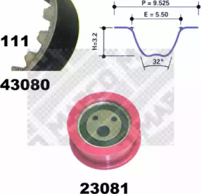 Ременный комплект MAPCO 73081