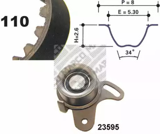 Комплект ремня ГРМ MAPCO 73538