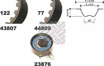 Ременный комплект MAPCO 73809