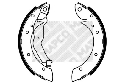 Комлект тормозных накладок MAPCO 8130