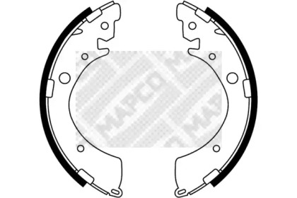 Комлект тормозных накладок MAPCO 8503