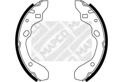 Комлект тормозных накладок MAPCO 8512