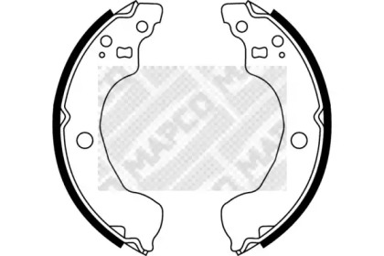 Комлект тормозных накладок MAPCO 8530