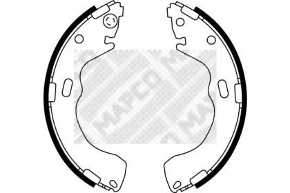 Комлект тормозных накладок MAPCO 8560