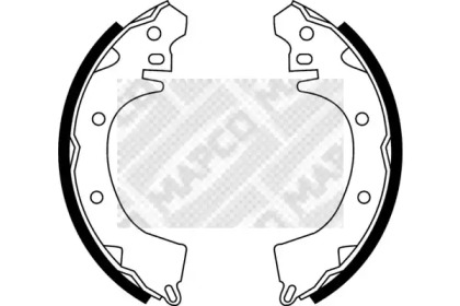 Комлект тормозных накладок MAPCO 8561