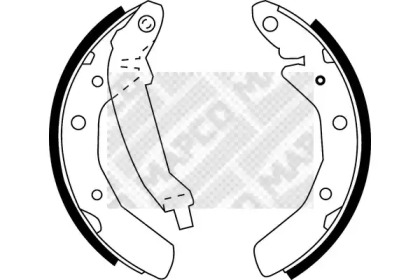 Комлект тормозных накладок MAPCO 8564