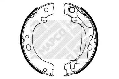 Комлект тормозных накладок MAPCO 8570