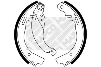 Комлект тормозных накладок MAPCO 8791
