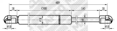 Газовая пружина MAPCO 91602