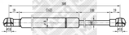 Газовая пружина MAPCO 91609