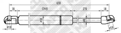 Газовая пружина MAPCO 91705