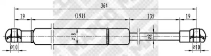 Газовая пружина MAPCO 91907