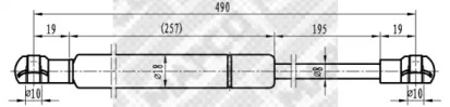 Газовая пружина MAPCO 91924