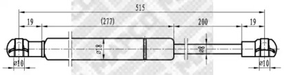 Газовая пружина MAPCO 91951