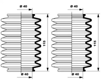 Комплект пыльника MOOG K150010