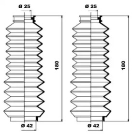 Комплект пыльника MOOG K150025