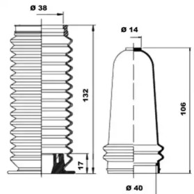 Комплект пыльника MOOG K150048