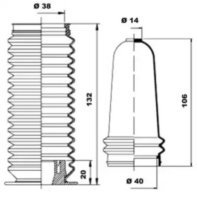 Комплект пыльника MOOG K150059