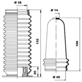 Комплект пыльника MOOG K150075