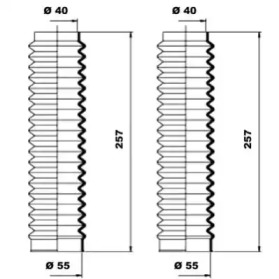 Комплект пыльника MOOG K150077