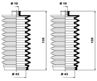 Комплект пыльника MOOG K150093