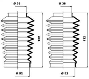 Комплект пыльника MOOG K150100