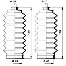 Комплект пыльника MOOG K150154