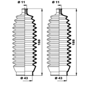 Комплект пыльника MOOG K150160