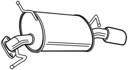 Глушитель выхлопных газов конечный FONOS 617985
