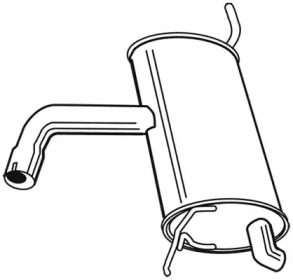 Глушитель выхлопных газов конечный FONOS 616492