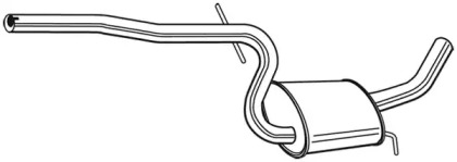 Глушитель выхлопных газов конечный FONOS 24126