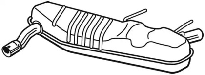 Глушитель выхлопных газов конечный FONOS 25138