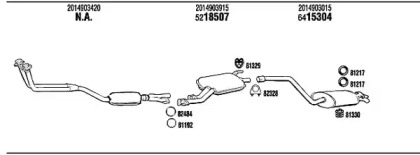 Система выпуска ОГ FONOS MB30044A