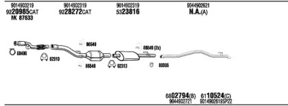 Система выпуска ОГ FONOS MBH15003B